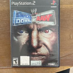 Sony PlayStation Ps2 Wwe Smack Down Vs Raw