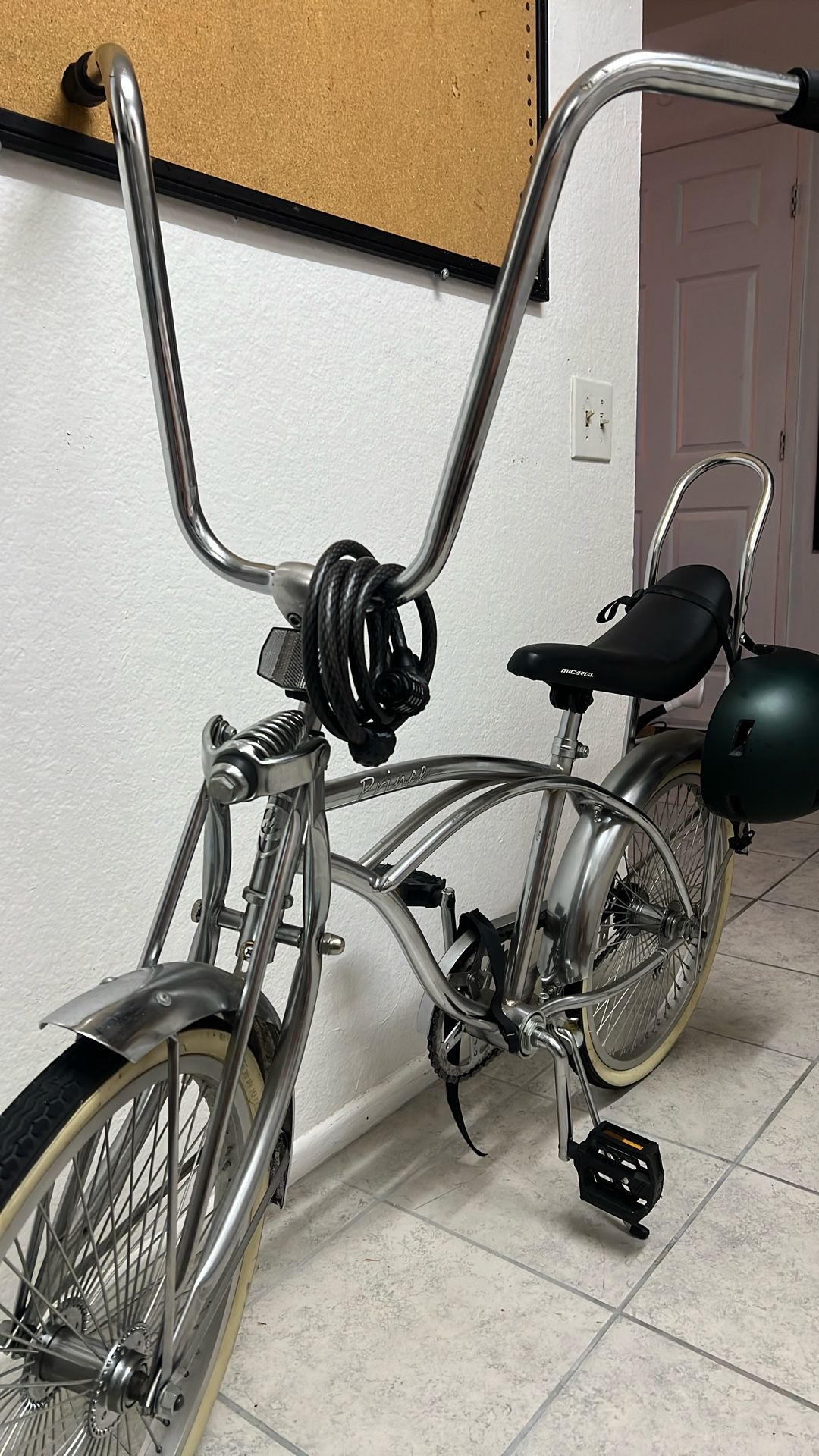 Cruiser Handlebar Tall Bicycle Handlebars Cruiser Bike W/ High Handlebars  (Vintage Style)