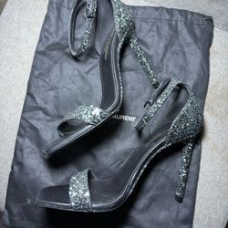 Saint Laurent Glitter Sandals 