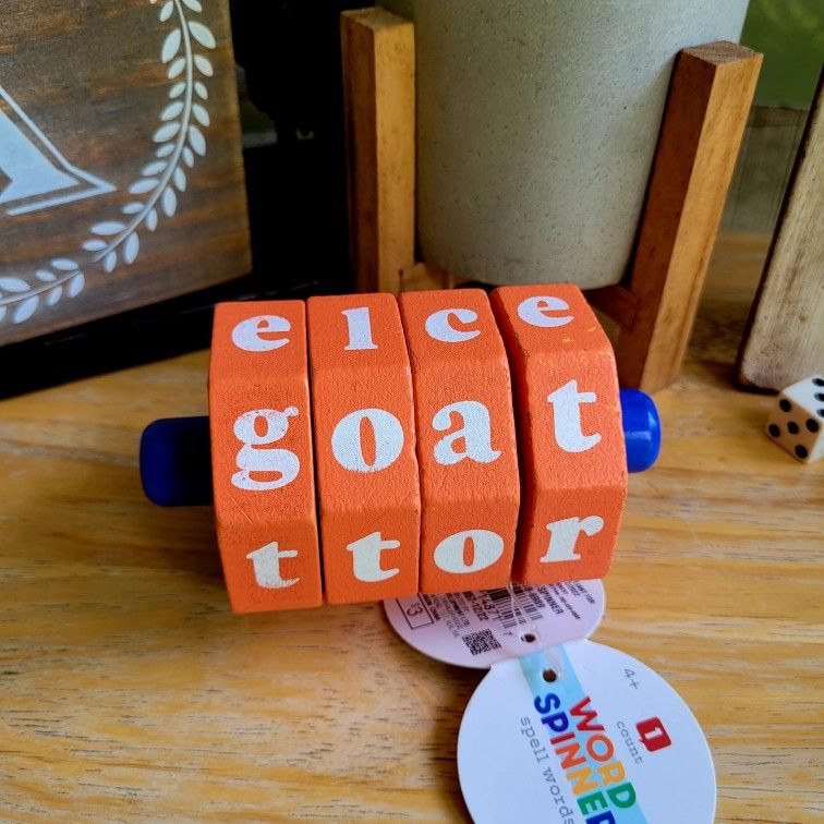 Spelling Wooden Spinners