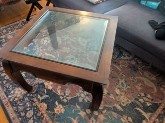 Glass End Table