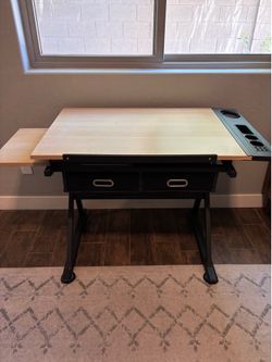 Adjustable Drafting/Art Desk with Storage – Great Condition
