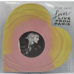 Taylor Swift Lover (Live From Paris) Heart Shaped Vinyl - IN HAND