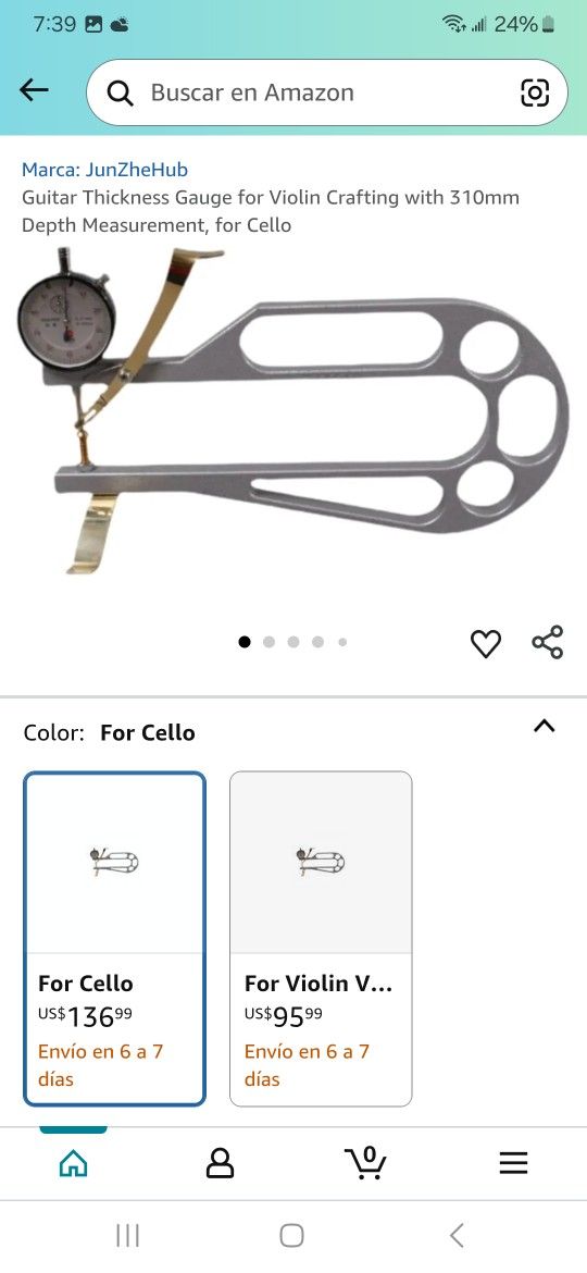 Guitar Thickness Gauge for violin