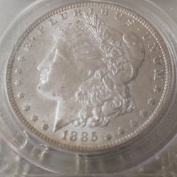 1885 Silver Morgan Letra O