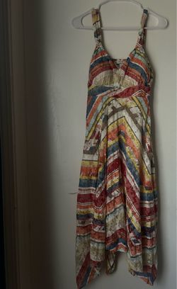 Women’s summer dress multicolor print dress