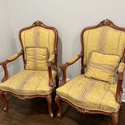 Antique Reproduction Sofa And 4 Chairs