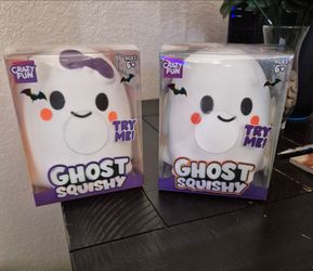 Girl and boy big ghost squishy 30  each or 50 for both we also have more different squishies just ask and we probably have them