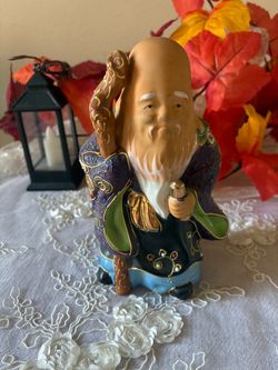 Chinese Porcelain Wise Man Figurine