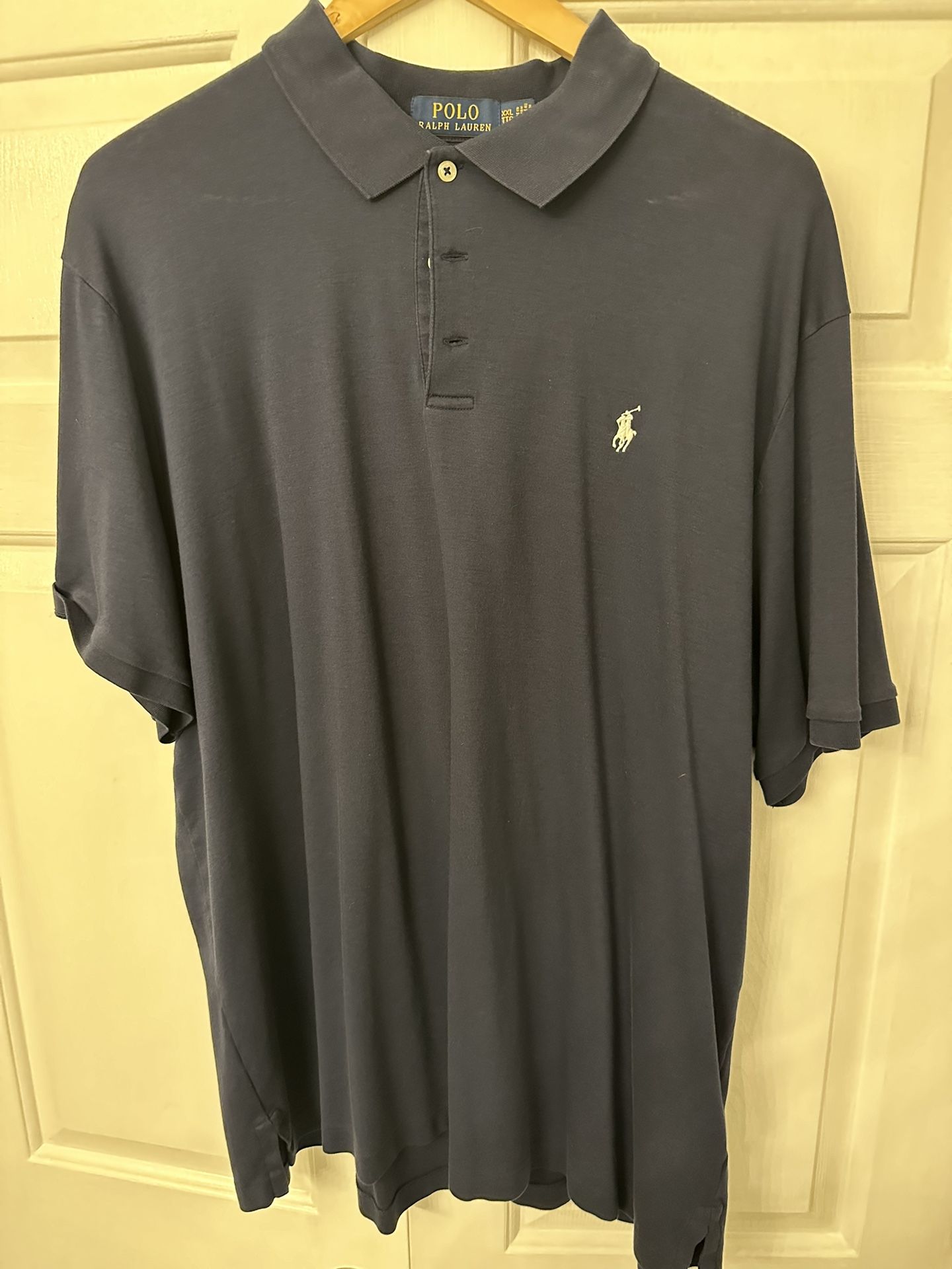 Mens Polo Shirt 2XL Navy Blue Like New