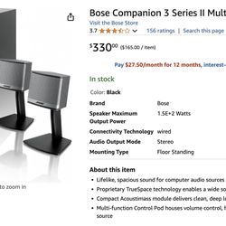 Bose Speakers & Subwoofer