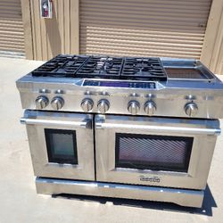 KitchenAid 48 inch dual fuel range with griddle
