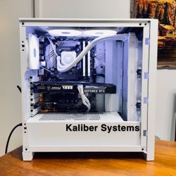 Custom White Gaming Computer with Intel i7, 3060 RTX Ti, 1TB NvME SSD