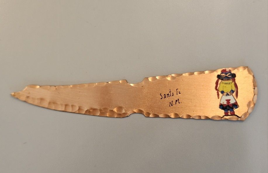 Santa Fe New Mexico Copper Letter Opener