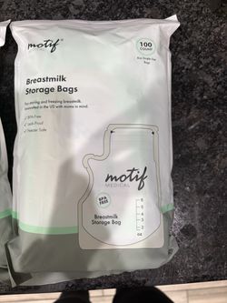 Motif breastmilk storage bags