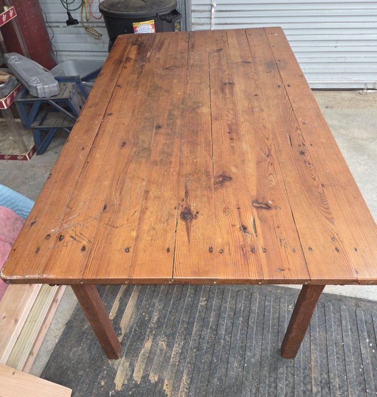 Vintage Old Farmhouse Table