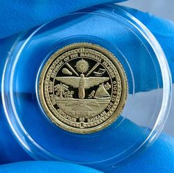 1986 Republic of Marshall Islands Proof Gold Coin  .9999 1/10 oz