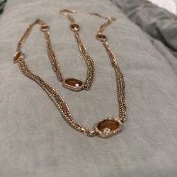 $5 QUICK SALE: Vintage 1970s Sarah Coventry "Golden Lanterns" 52" Multi-Strand Amber Necklace • I HAVE MORE JEWELRY CHECK MY PAGE!!!