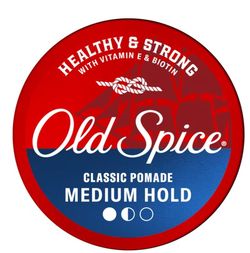 235
Old Spice Classic Pomade for Men, Healthy and Strong with Vitamin E and Biotin, Men's Hair Styling Pomade, Medium Hold, Matte Finish, 2.22 oz