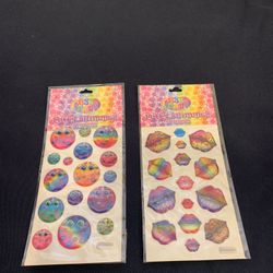 Lisa Frank Rainbow Glitter, Puffy Shimmer Stickers