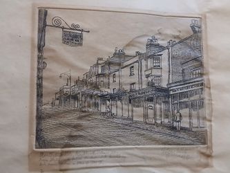 Edgar W. Pitt Etching Of Montpelier Yale Blackheath Province S.e. 3