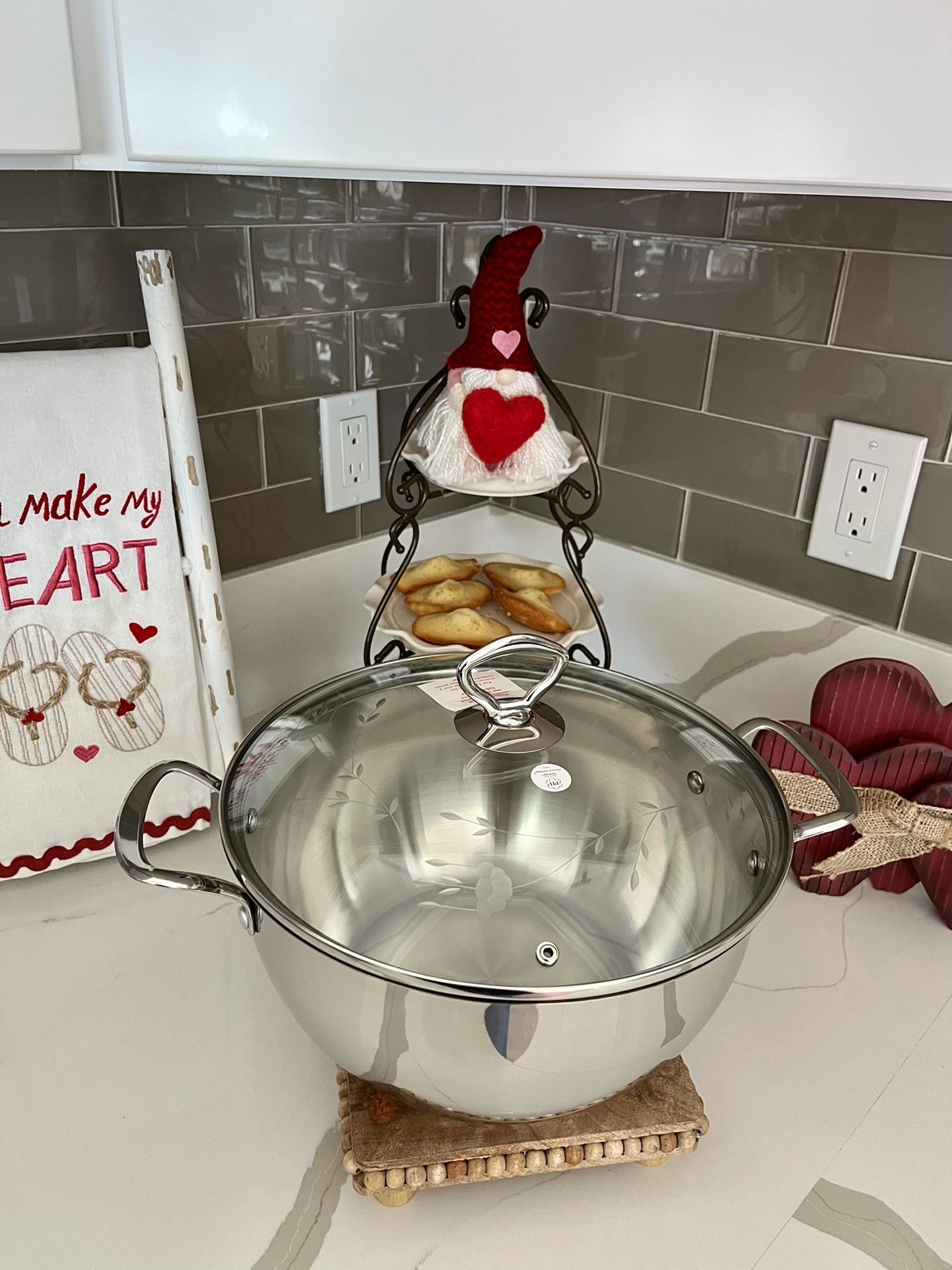 Caldero De 8 QT Clásico De Acero Inoxidable PH