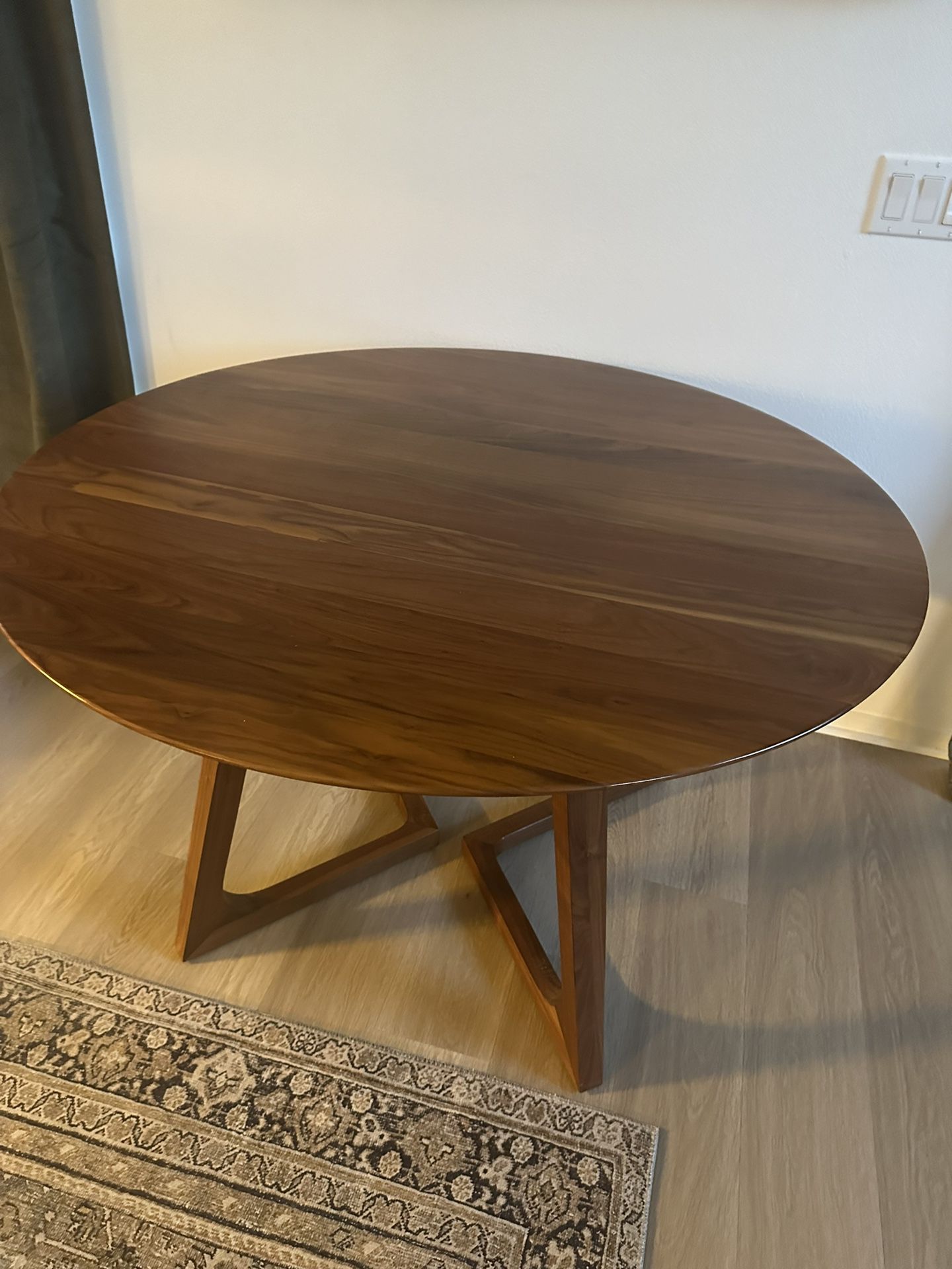 Wood Circular Breakfast Table