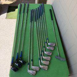 Ladies Golf Club Set Women’s Right Handed Clubs VTG Spalding Tee Flite Golf Irons Woods