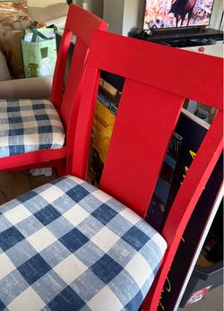 2  high-back counter chairs