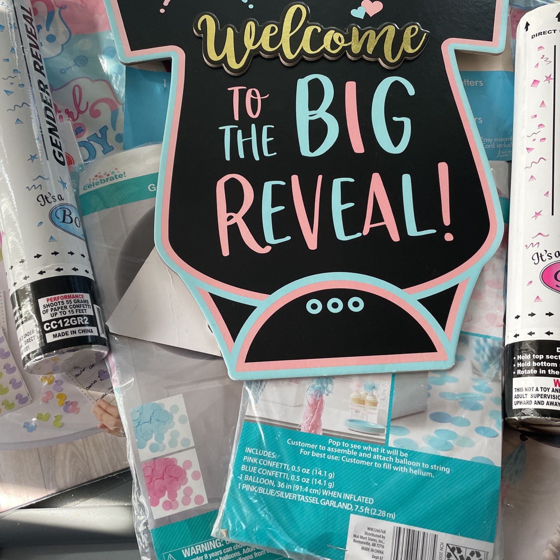 Baby Shower Reveal Decorations 