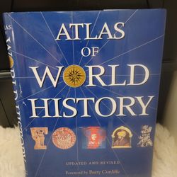 Atlas of World History Updated and Revised by Barry Cunliffe Hardcover Brand New