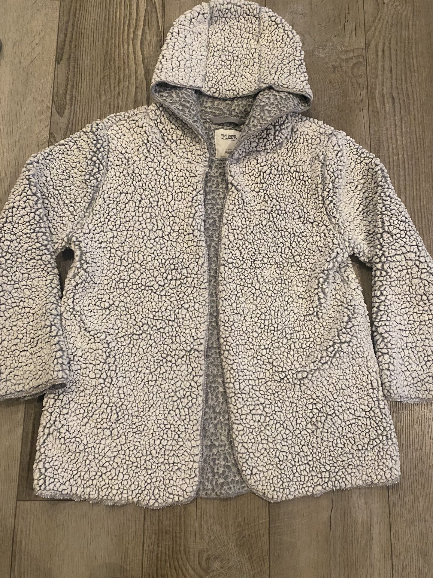 Victoria’s Secret Pink Open Sherpa Hoodie Osfa