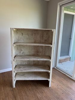 Rustic bookshelf stand