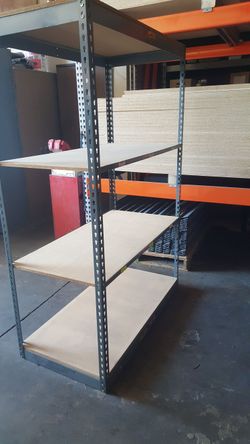 Industrial Racks 48 in W x 18 in D Used 4 Tier Storage Shelving Delivery Available