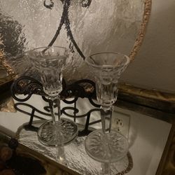 Waterford Crystal Candleholders/Candlesticks 6”