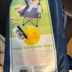 Kids Sun Squad New In Bag Foldable Chair. Pu Bridgewater 