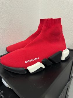 Balenciaga Speed 2.0 Sock Sneakers Red