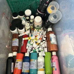 Office/Paint/3 Ring binders/Containers 