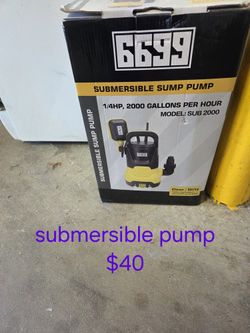 Submersible, pump.
S