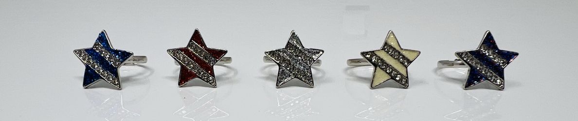 Children’s adjustable star rings
