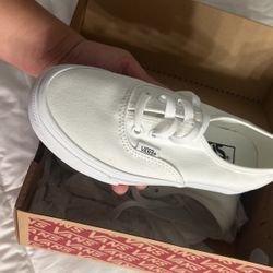 Brand New All White Vans