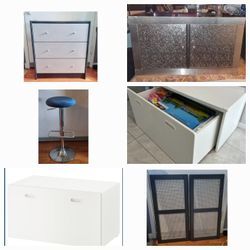 Dresser Ikea Wood Bar Stool Cabinet Toy Chest