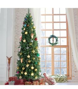 YAHEETECH BRAND NEW 7.5ft PreLit Pencil Christmas Tree