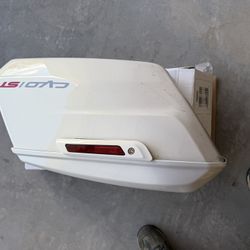 OEM Harley-Davidson CVO ST Saddlebags (2024) – Factory Painted White Sand Pearl