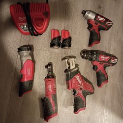 Milwaukee M12 Cordless Tool Set 