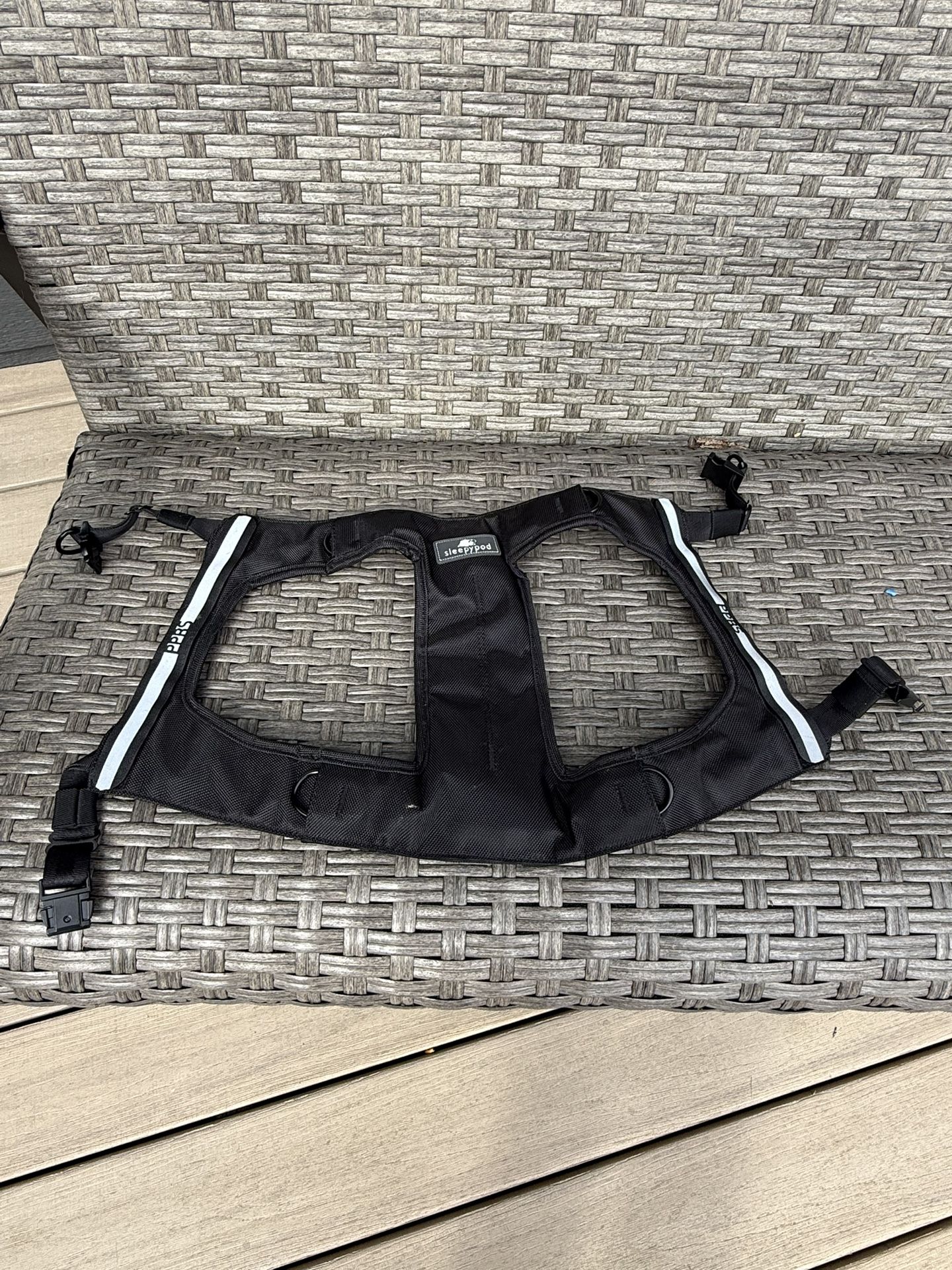 Dog Harness Sleepy Pod Clickit Terrain Dog Car Harness, Large, Black