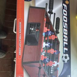 new foosball 16in wooden tabletop game
