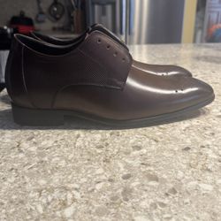 11.5 Brown Men’s Leather Dress Shoes - Cal you