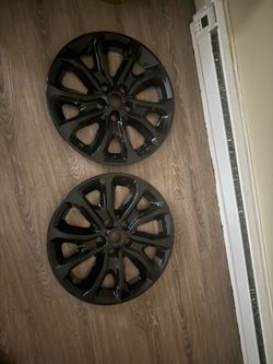 Upgrade Your Auto 17" 2 Gloss Black Wheel Skins (Set of 2) for Chevrolet Equinox 2018-2021