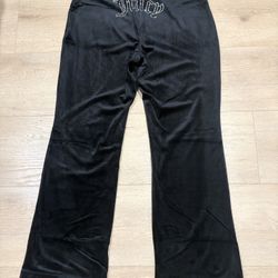 Juicy Couture Black Velour Women's Sweat Pants. 